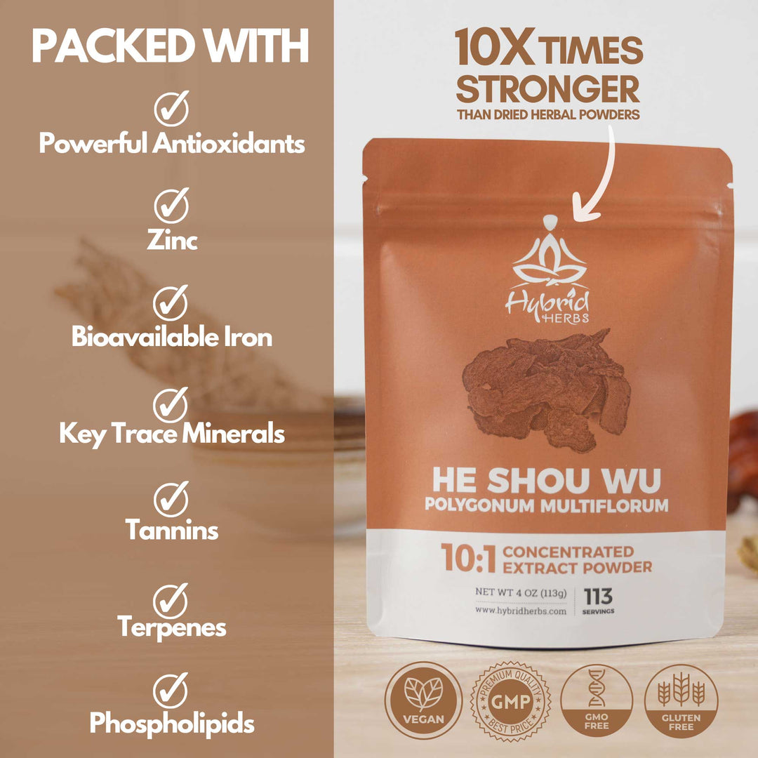 He Shou Wu, Fo-Ti 10:1 Concentrated Extract Powder