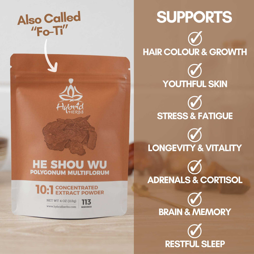 He Shou Wu, Fo-Ti 10:1 Concentrated Extract Powder