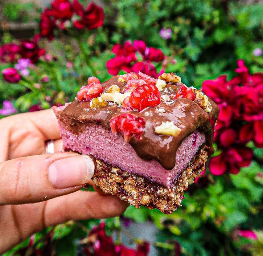 Pitaya Cheesecake Slices - Recipe
